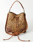 American Darling Tote Hand Tooled Hair On Genuine Leather Women Bag Western Handbag Purse
