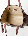 American Darling Tote Hand Tooled Genuine Leather Women Bag Western Handbag Purse
