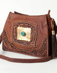 American Darling Tote Hand Tooled Genuine Leather Women Bag Western Handbag Purse
