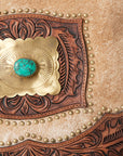 American Darling Messenger Hand Tooled Genuine Leather Women Bag Western Handbag Purse