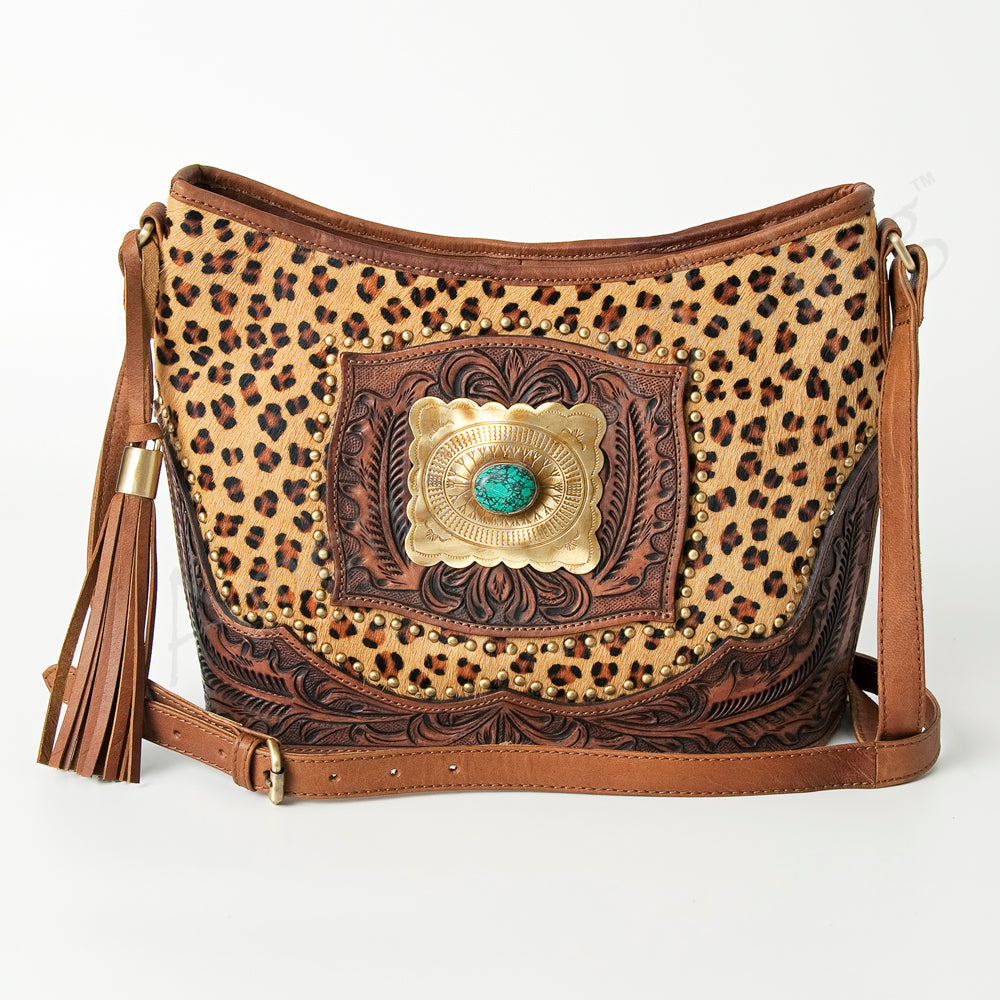American Darling Messenger Hand Tooled Genuine Leather Women Bag Western Handbag Purse