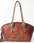 American Darling Tote Hand Tooled Genuine Leather Women Bag Western Handbag Purse