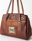 American Darling Tote Hand Tooled Genuine Leather Women Bag Western Handbag Purse
