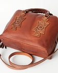 American Darling Tote Hand Tooled Genuine Leather Women Bag Western Handbag Purse