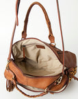 American Darling Tote Hand Tooled Genuine Leather Women Bag Western Handbag Purse