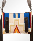 American Darling ADBGZ372 Crossbody Saddle Blanket Genuine Leather Women Bag Western Handbag Purse