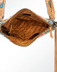 American Darling ADBGZ373 Crossbody Saddle Blanket Genuine Leather Women Bag Western Handbag Purse