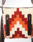 American Darling ADBGZ375 Signature Crossbody Hand Tooled Saddle Blanket Genuine Leather Women Bag Western Handbag Purse