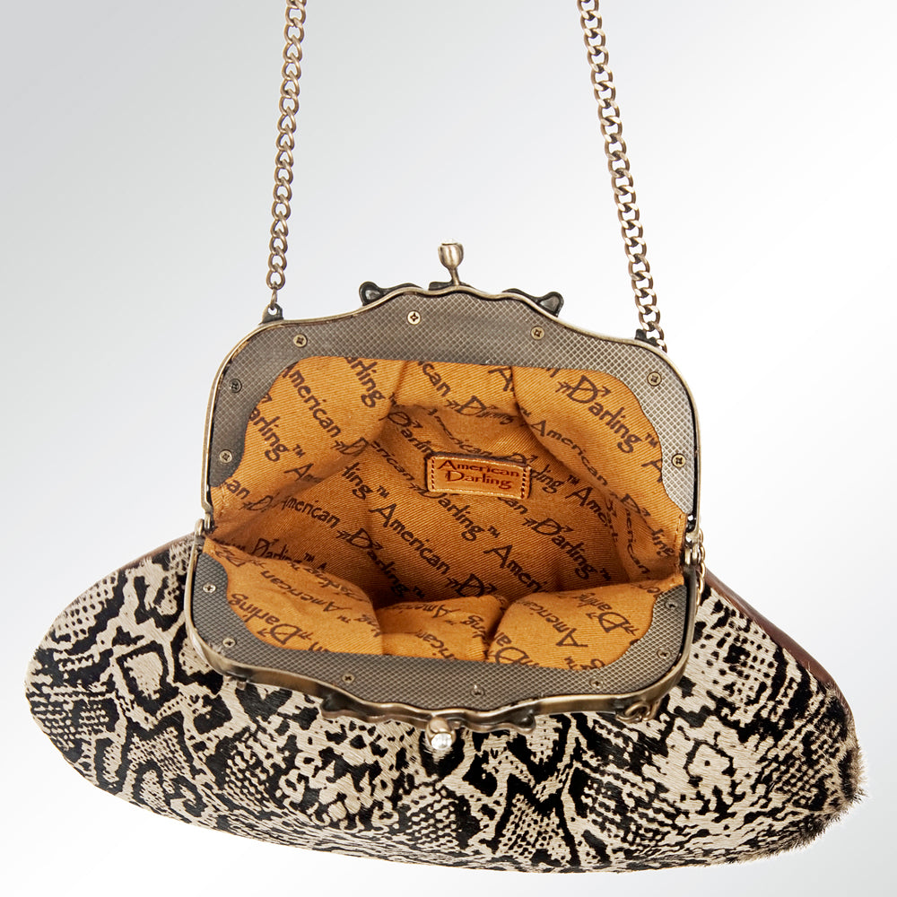 American Darling Hair On Genuine Leather Women Bag Western Handbag Purse