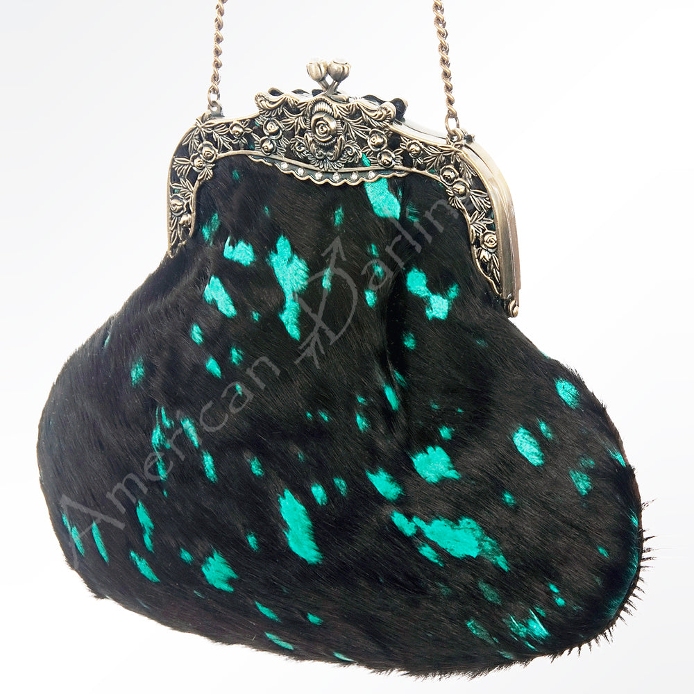 American Darling Hair On Genuine Leather Women Bag Western Handbag Purse