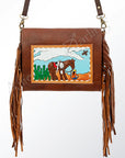 American Darling ADBGA157 Crossbody Genuine Leather Women Bag Western Handbag Purse