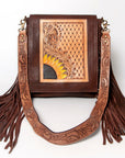 American Darling ADBGA158 Crossbody Hand Tooled Genuine Leather Women Bag Western Handbag Purse