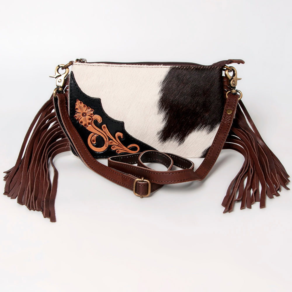 American Darling ADBGA160 Crossbody Hand Tooled Hair-On Genuine Leather Women Bag Western Handbag Purse