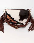 American Darling ADBGA160 Crossbody Hand Tooled Hair-On Genuine Leather Women Bag Western Handbag Purse