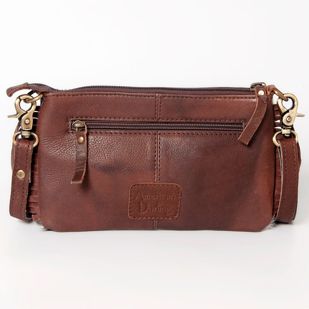 American Darling ADBGA160 Crossbody Hand Tooled Hair-On Genuine Leather Women Bag Western Handbag Purse