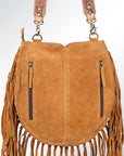 American Darling ADBGA165 Large Crossbody Hand Tooled Genuine Leather Women Bag Western Handbag Purse