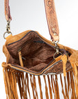 American Darling ADBGA165 Large Crossbody Hand Tooled Genuine Leather Women Bag Western Handbag Purse