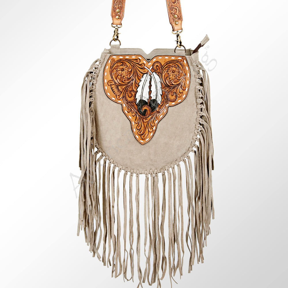 American Darling ADBGA166 Large Crossbody Hand Tooled Genuine Leather Women Bag Western Handbag Purse