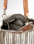 American Darling ADBGA166 Large Crossbody Hand Tooled Genuine Leather Women Bag Western Handbag Purse