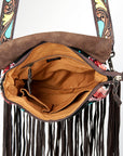 American Darling Messenger Saddle Blanket Genuine Leather Women Bag Western Handbag Purse