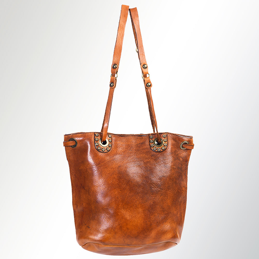 Spaghetti Western Swc138Atan Hobo Vintage Handmade Drum Dyed Genuine European Cowhide Leather Women Bag Western Handbag Purse