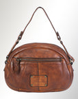 Spaghetti Western Swc167Cg Cross Body I Vintage Handmade Drum Dyed Genuine European Cowhide Leather Women Bag Western Handbag Purse