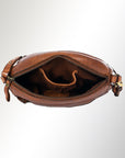 Spaghetti Western Swc167Cg Cross Body I Vintage Handmade Drum Dyed Genuine European Cowhide Leather Women Bag Western Handbag Purse