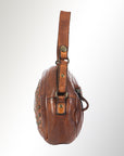 Spaghetti Western Swc167Cg Cross Body I Vintage Handmade Drum Dyed Genuine European Cowhide Leather Women Bag Western Handbag Purse