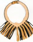 American Darling ADJWF101 Hand Tooled Carved Genuine Leather Jewelry Necklace