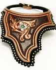 American Darling ADJWF102 Hand Tooled Carved Genuine Leather Jewelry Necklace