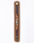 American Darling ADBRF149 Hand tooled carved Genuine Leather Bracelet women