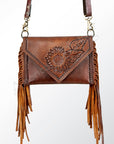 American Darling ADBGA171 Clutch Hand Tooled Genuine Leather Women Bag Western Handbag Purse