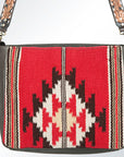 American Darling ADBGA172 Tote Hand Tooled Saddle Blanket Genuine Leather Women Bag Western Handbag Purse