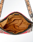 American Darling ADBGA172 Tote Hand Tooled Saddle Blanket Genuine Leather Women Bag Western Handbag Purse