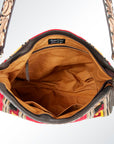 American Darling ADBGA174 Tote Hand Tooled Saddle Blanket Genuine Leather Women Bag Western Handbag Purse