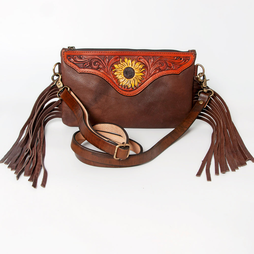 American Darling ADBGA177 Clutch Hand Tooled Genuine Leather Women Bag Western Handbag Purse