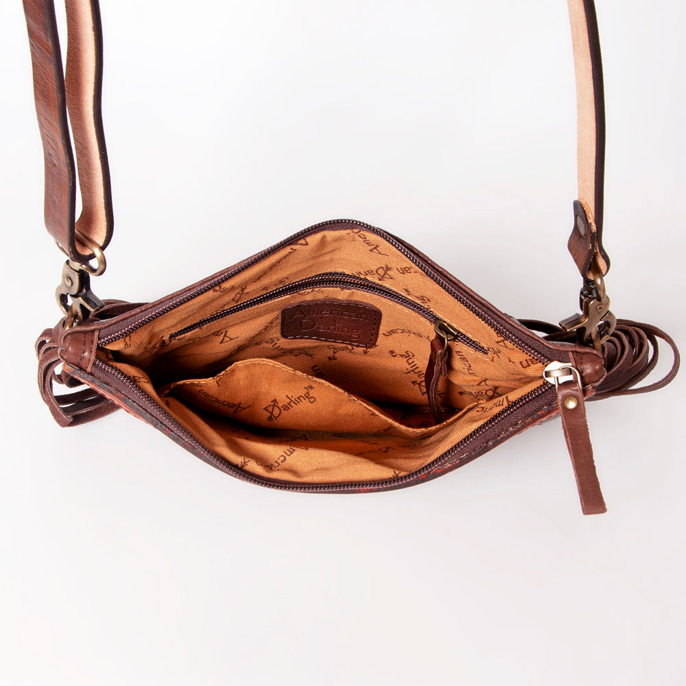 American Darling ADBGA177 Clutch Hand Tooled Genuine Leather Women Bag Western Handbag Purse