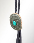 American Darling ADJW107B Braided Genuine Leather Jewelry Necklace with Concho