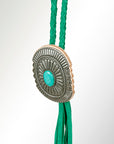 American Darling ADJW107D Braided Genuine Leather Jewelry Necklace with Concho