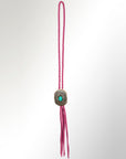 American Darling ADJW107E Braided Genuine Leather Jewelry Necklace with Concho