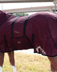 66-84 In Hilason Horse Fly Sheet Uv Protect Mesh Bug Mosquito Summer Wine