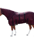 66-84 In Hilason Horse Fly Sheet Uv Protect Mesh Bug Mosquito Summer Wine