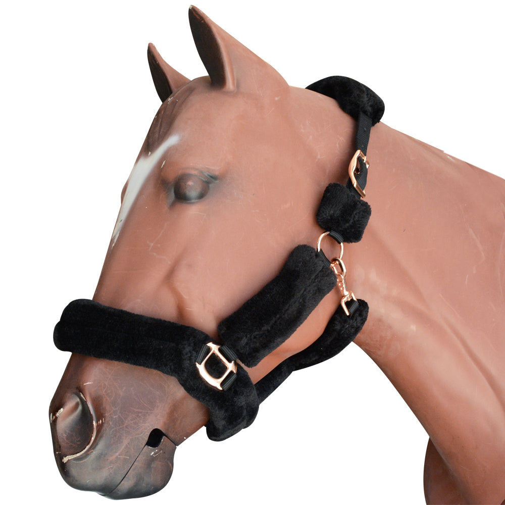 Large Medium Small Hilason Comfort Fleece Nylon Horse Halter