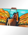American Darling Wristlet Genuine Leather Women Bag Western Handbag Purse