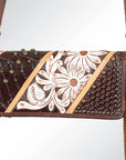 American Darling ADBG486A Wallet Hand Tooled Genuine Leather Women Bag Western Handbag Purse