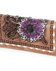 American Darling Clutch Hand Tooled Genuine Leather Women Bag Western Handbag Purse