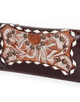 American Darling Clutch Hand Tooled Genuine Leather Women Bag Western Handbag Purse
