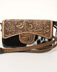 ADBG681A American Darling Hand Tooled Hair On Genuine Leather Women Bag Western Handbag Purse
