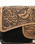 ADBG681A American Darling Hand Tooled Hair On Genuine Leather Women Bag Western Handbag Purse