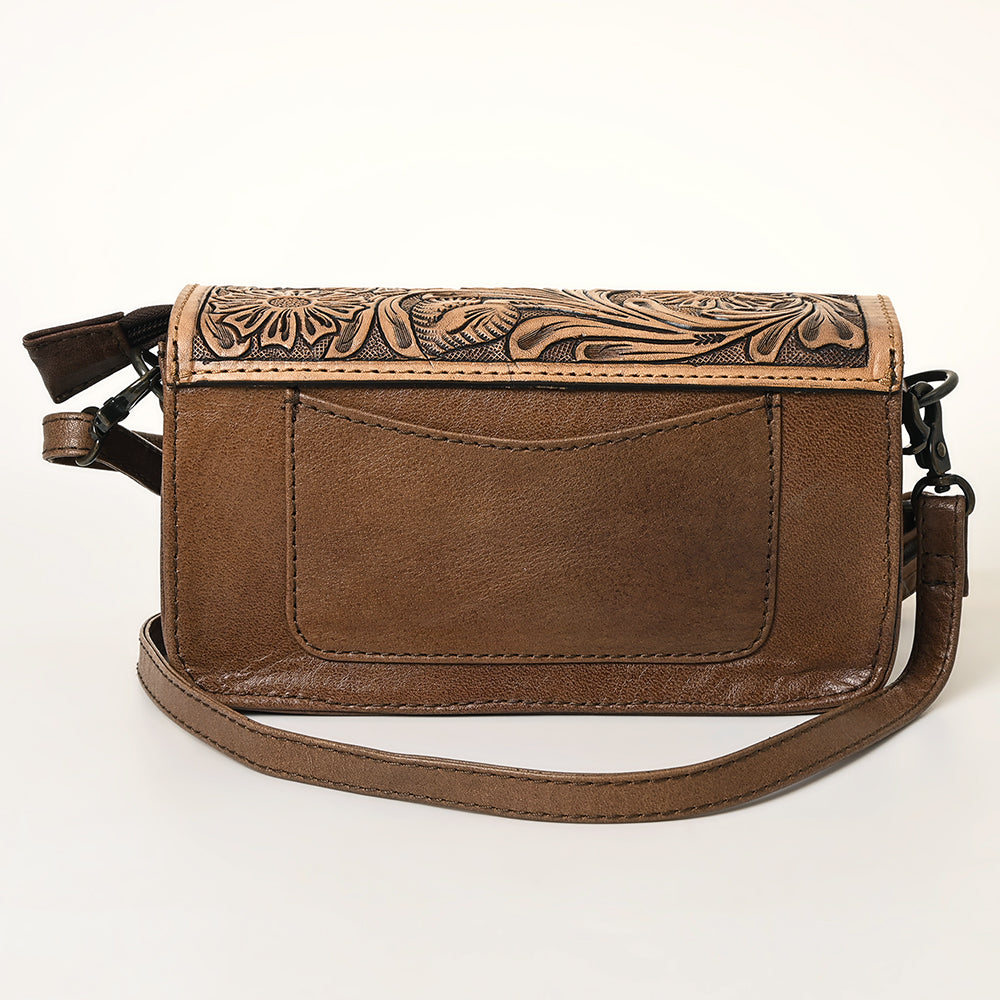 ADBG681A American Darling Hand Tooled Hair On Genuine Leather Women Bag Western Handbag Purse